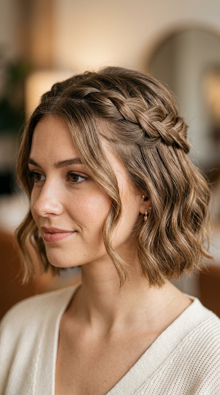 Elegant Waterfall Braid