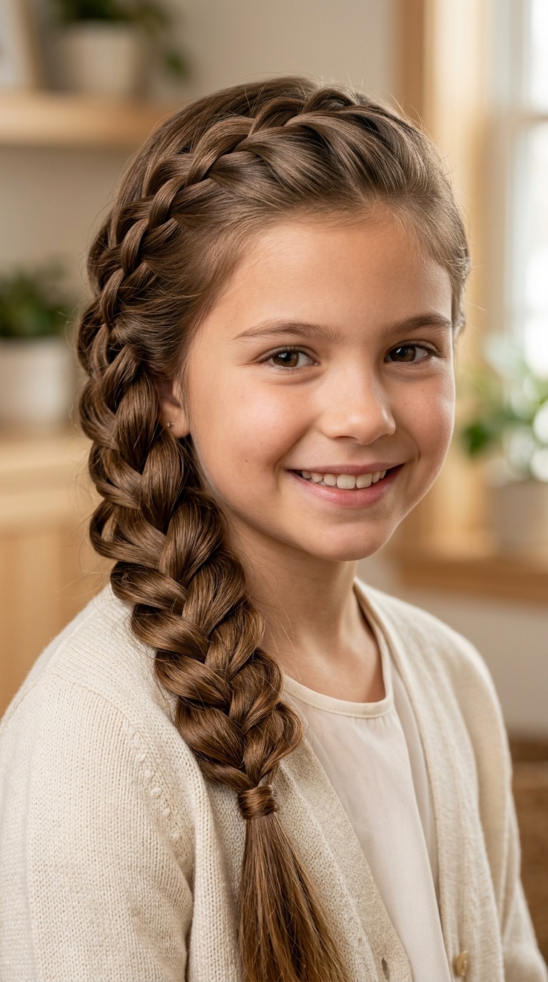 Elegant Waterfall Braid