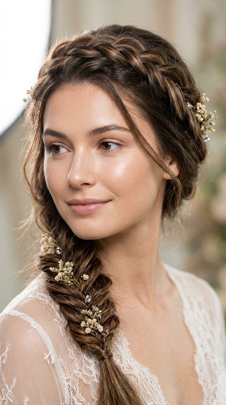 Ethereal Boho Braid with Dewy Skin