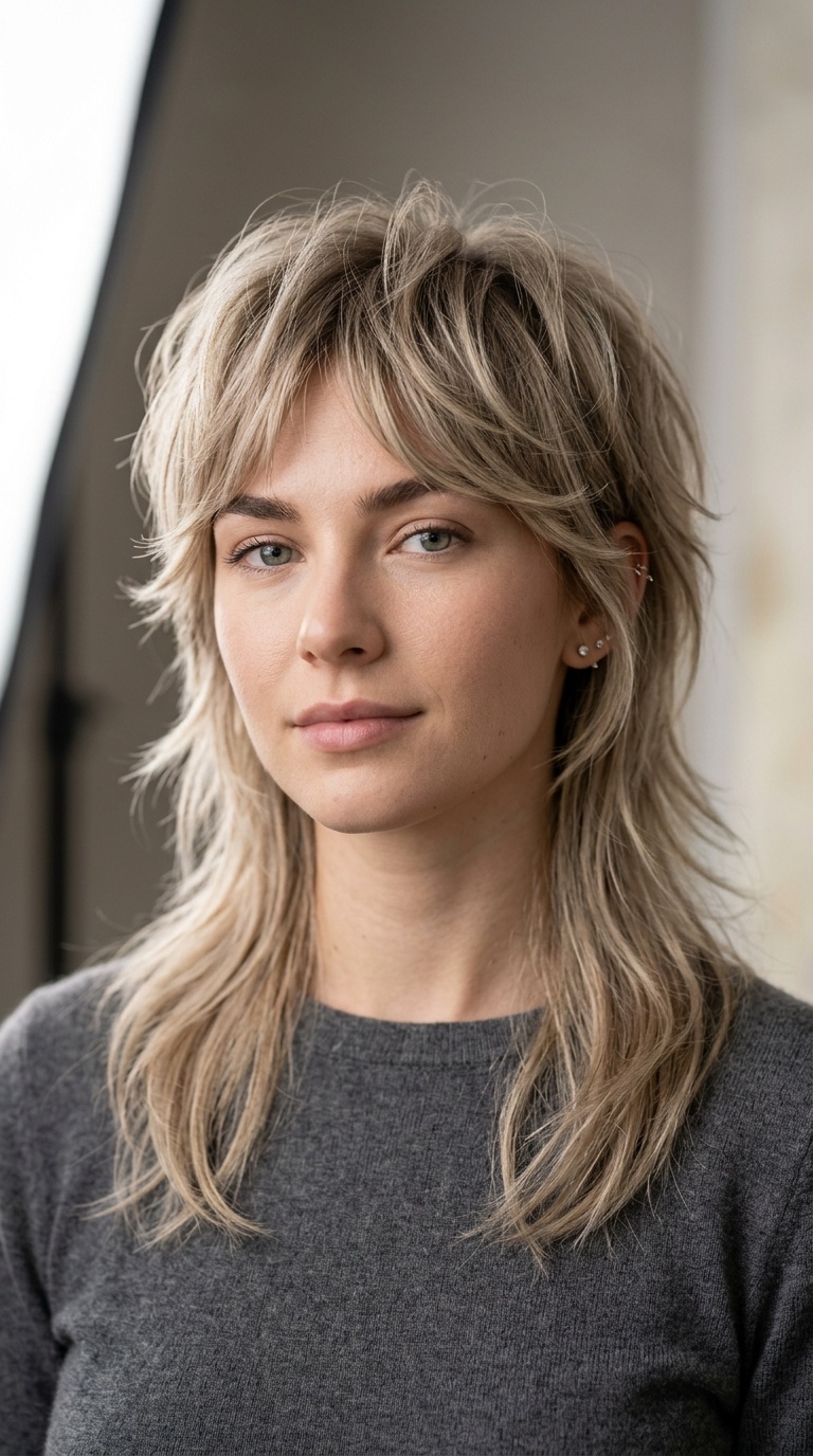 Ethereal Feathered Mullet