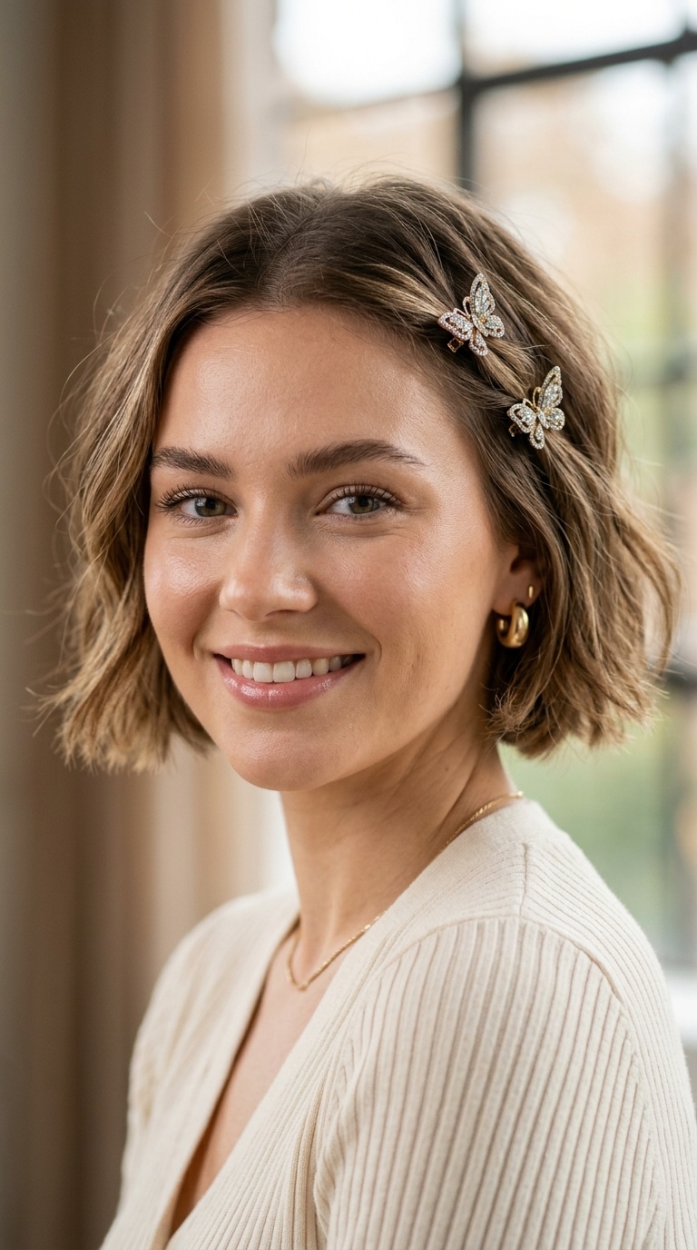 Face-Framing Butterfly Clips