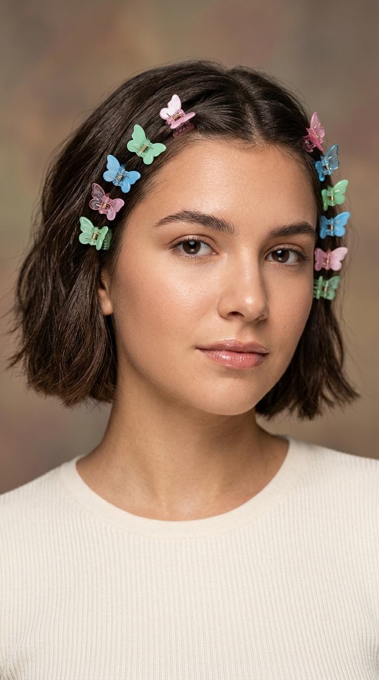 Face-Framing Butterfly Clips