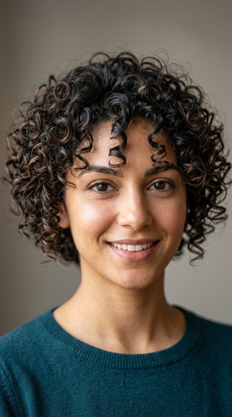 Face-Framing Corkscrew Curls