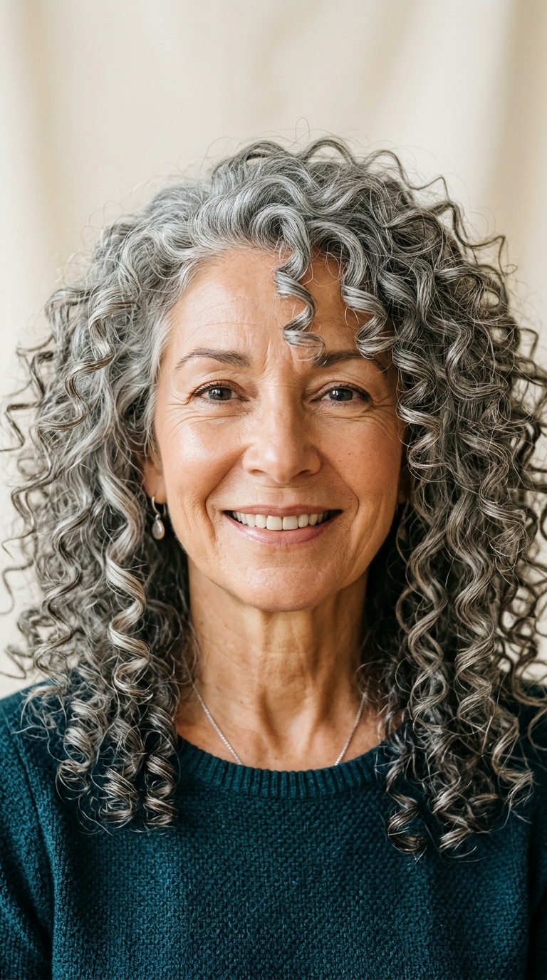 Face-Framing Corkscrew Curls