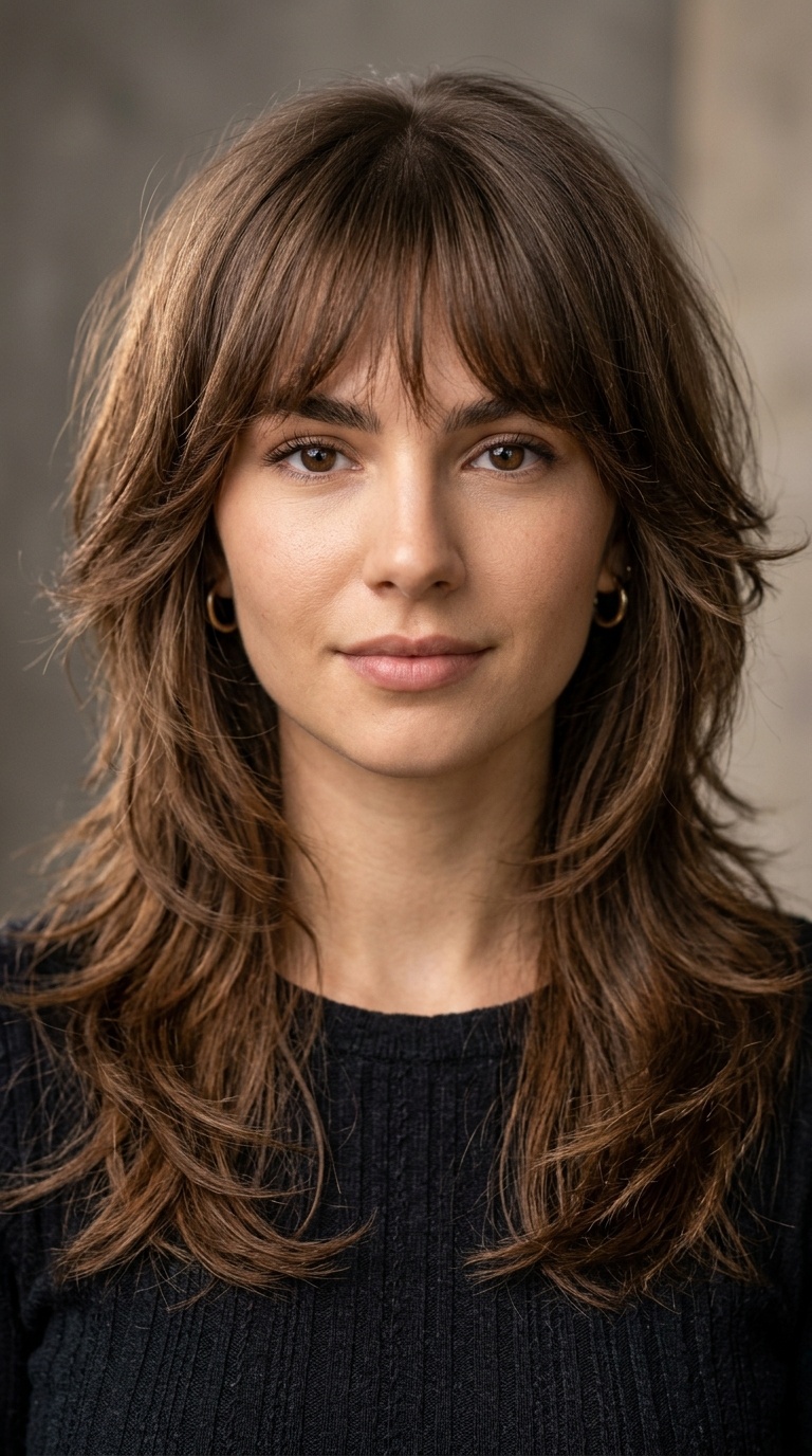 Face-Framing Feathered Bangs
