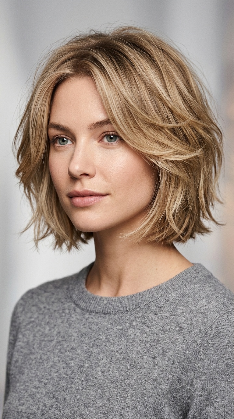 Face-Framing Layered Bob