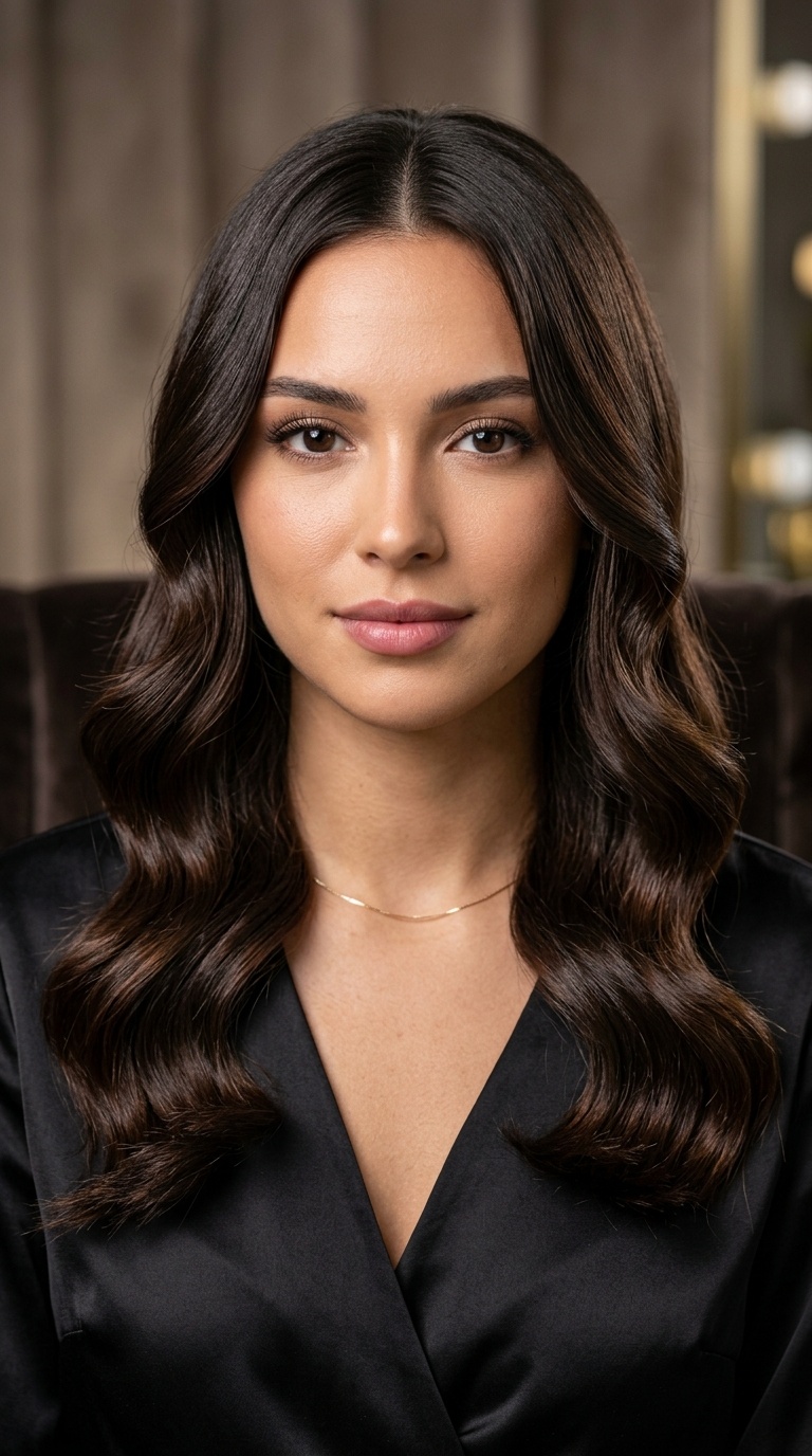 Face-Framing Sleek S-Curls