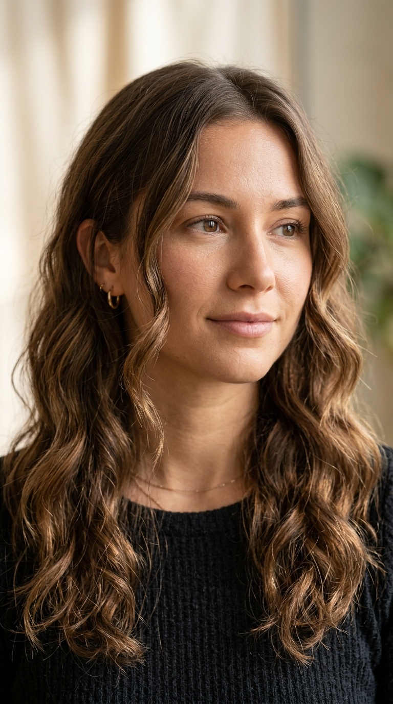 Face-Framing Tendrils with Soft Waves