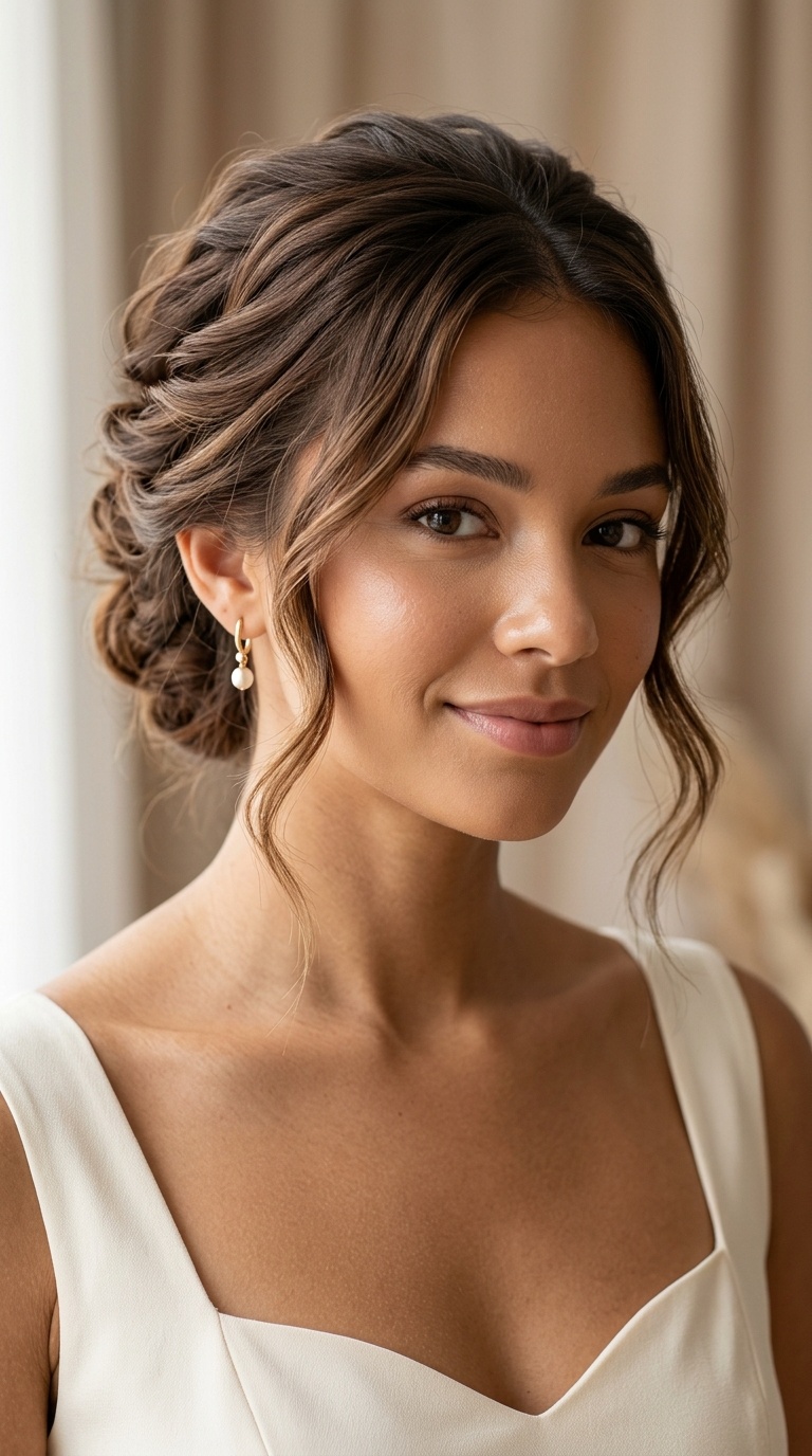 Face-Framing Tendrils with Updo
