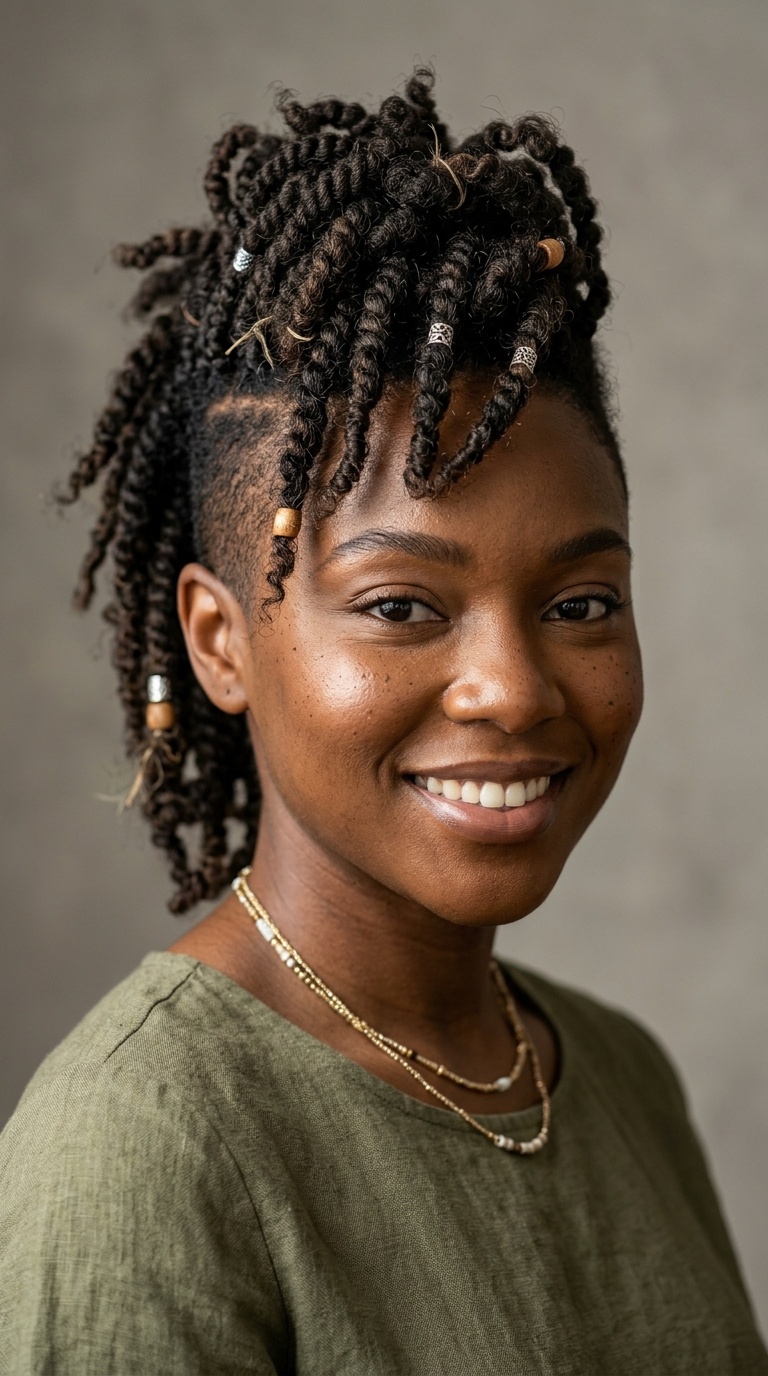Faux Hawk Boho Style