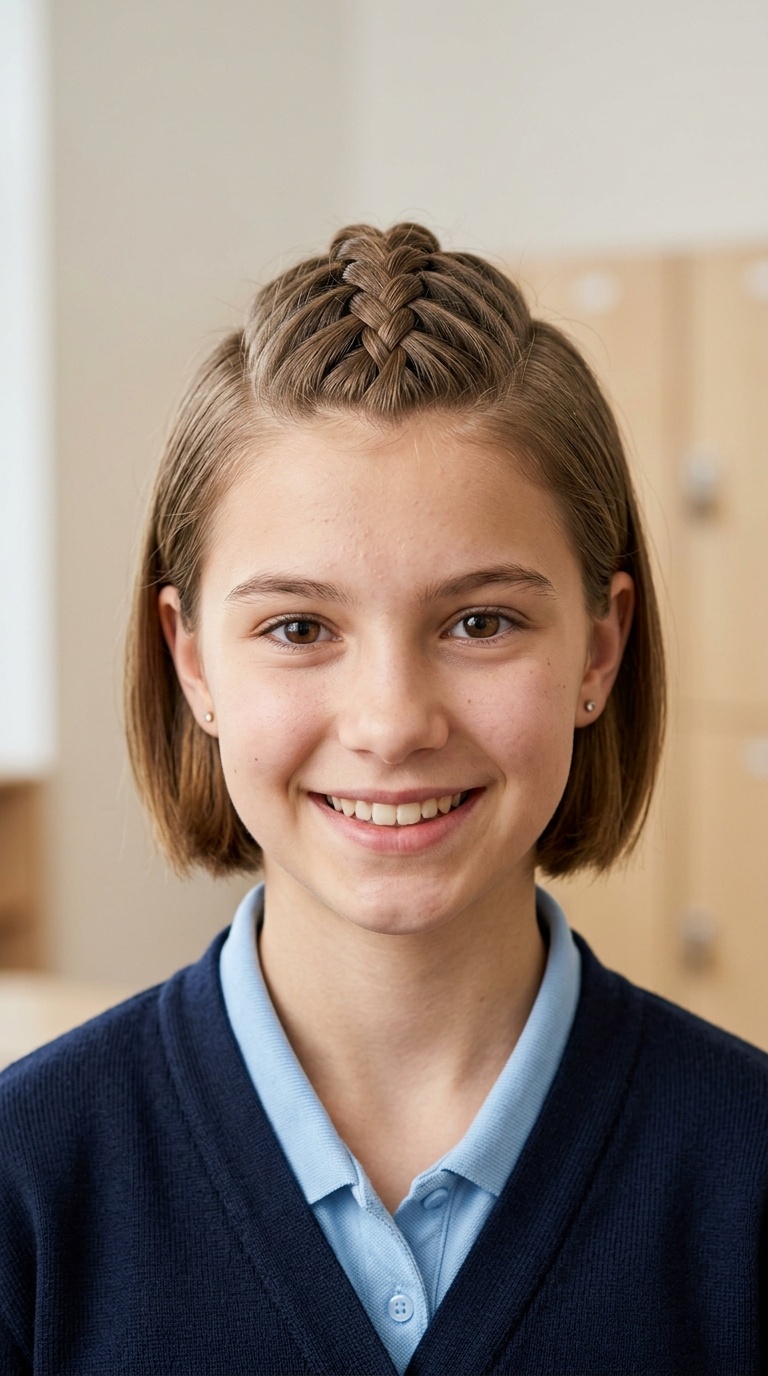 Faux-Hawk Braided Center