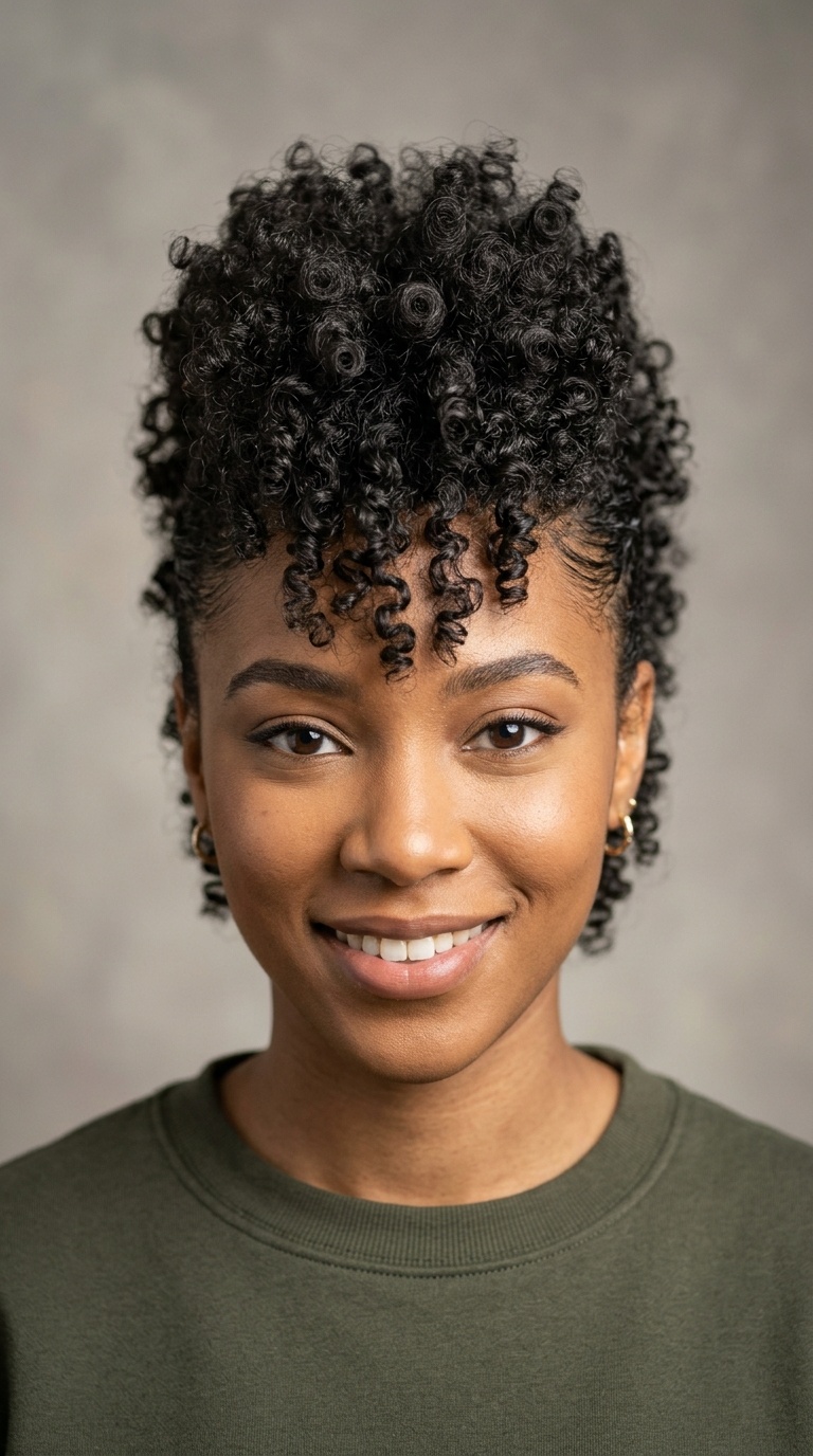 Faux Hawk Curls