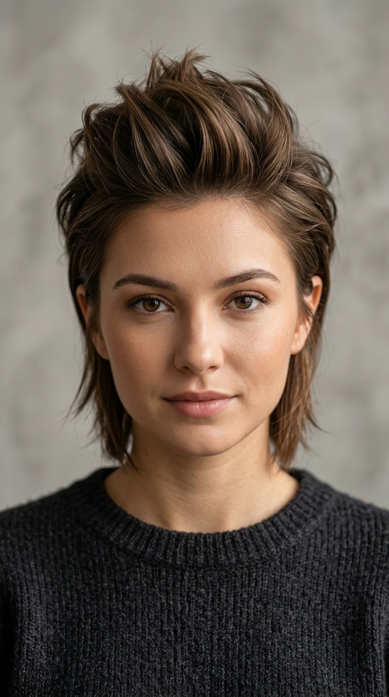 Faux Hawk for Medium Hair