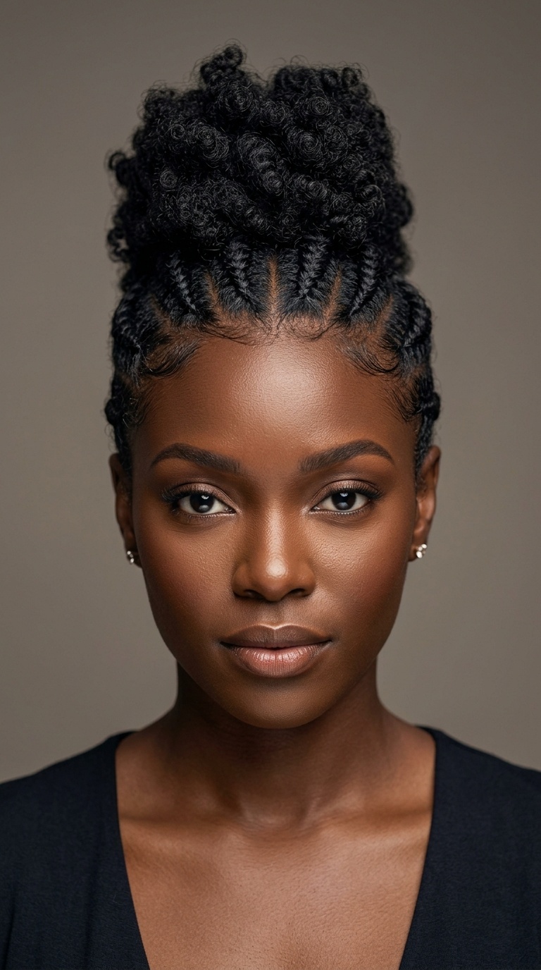 Faux Hawk with Cornrows