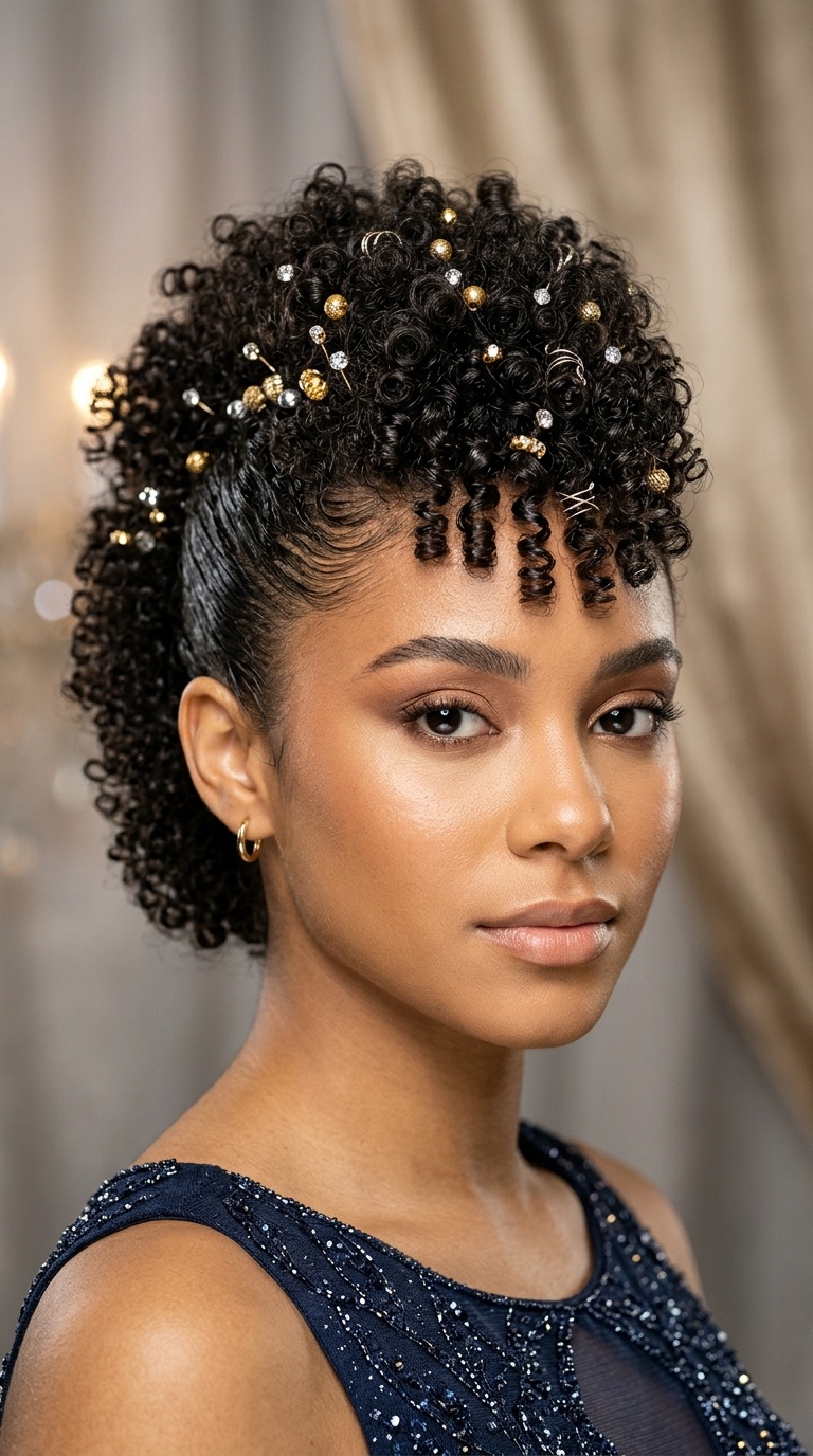 Faux-Hawk with Metallic Accents