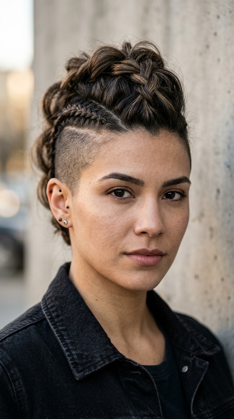 Faux Hawk with Shaved Sides