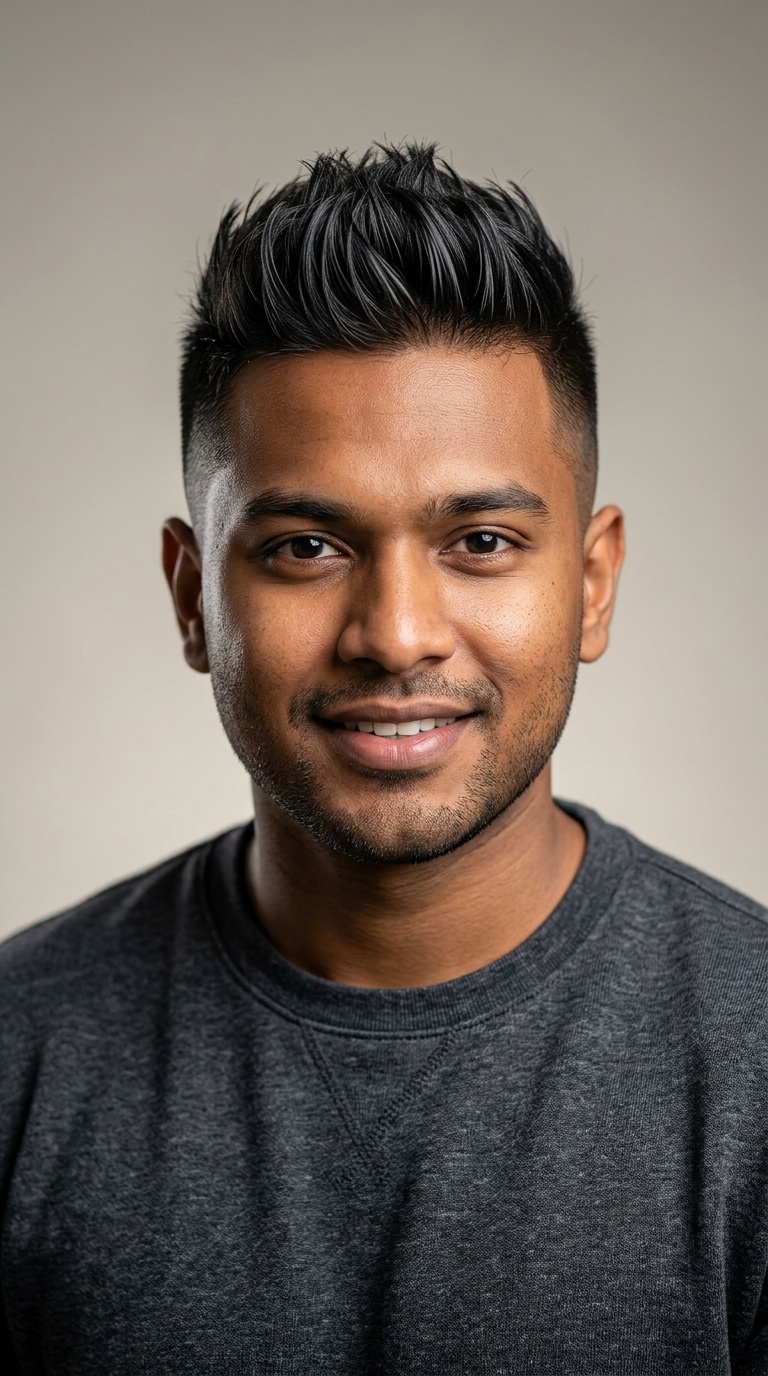 Faux Hawk with Short Sides