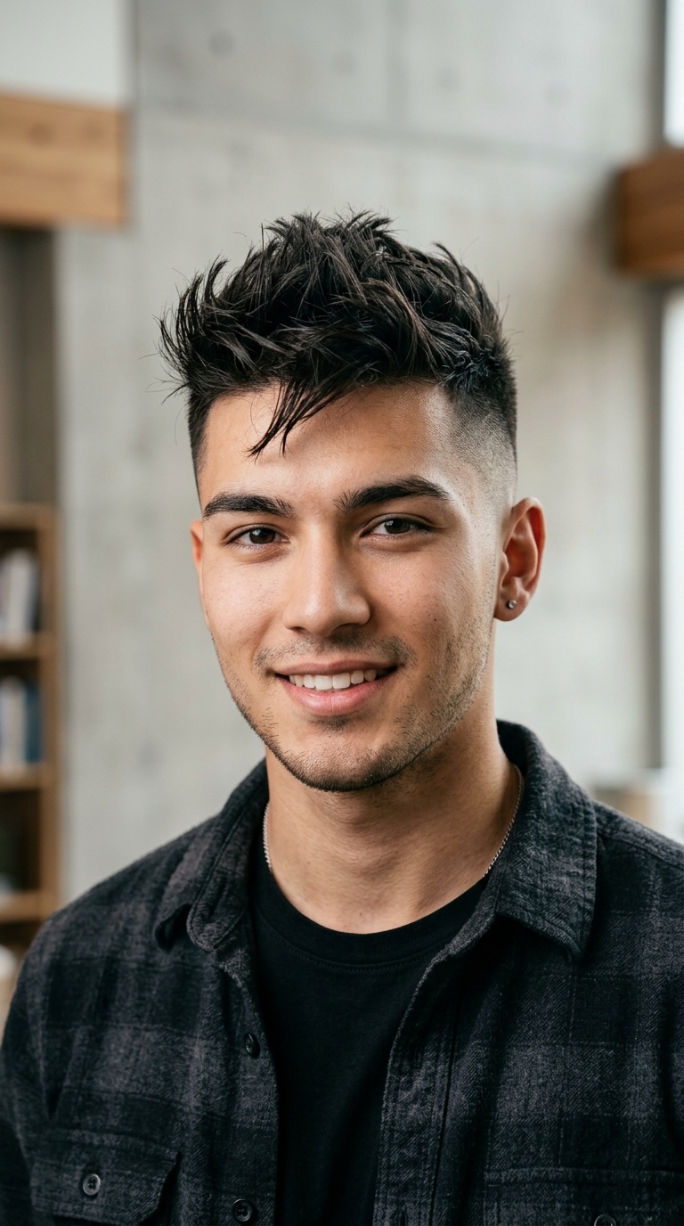 Faux-Hawk with Short Sides