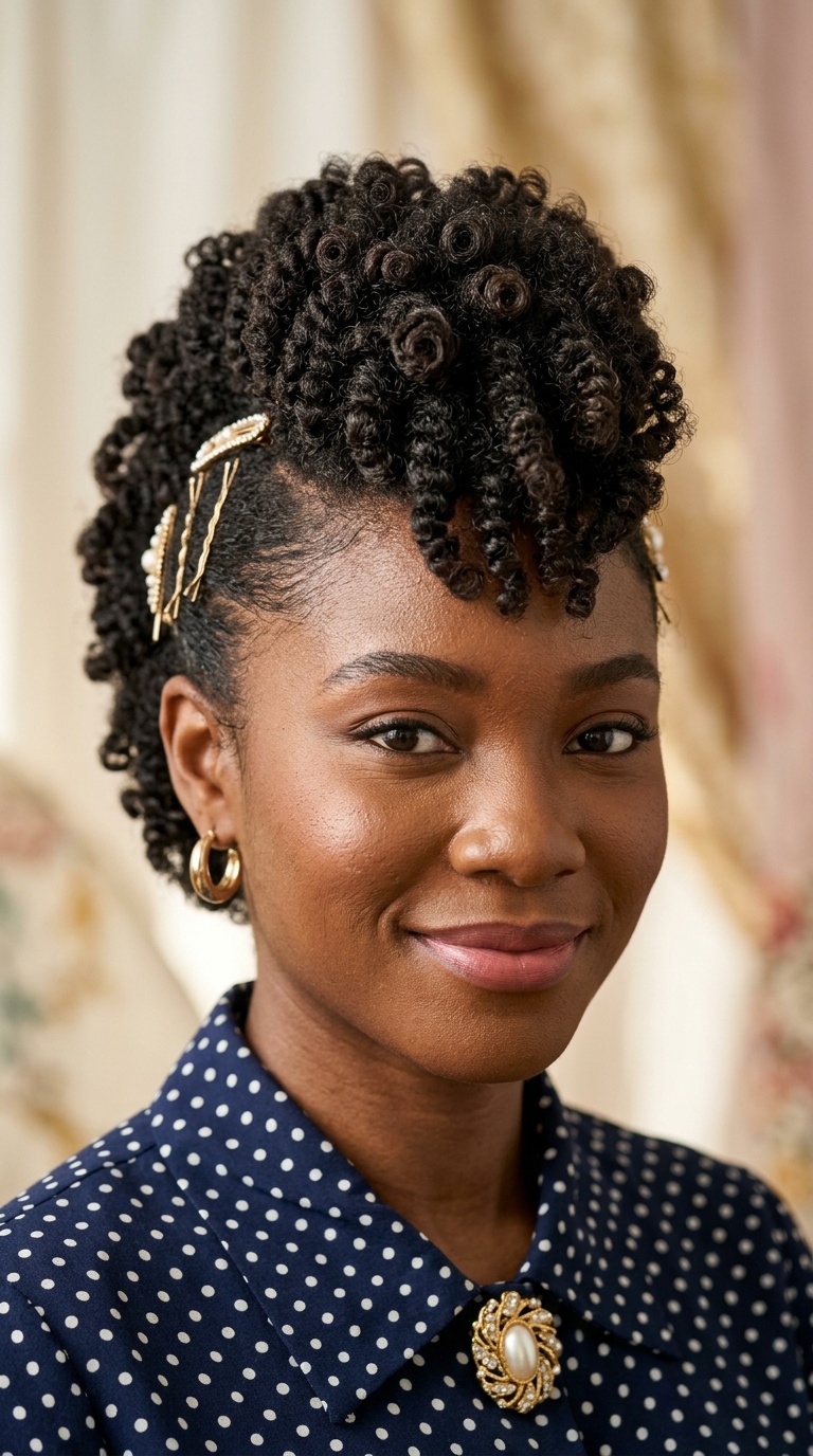 Faux-Hawk with Side Pinning