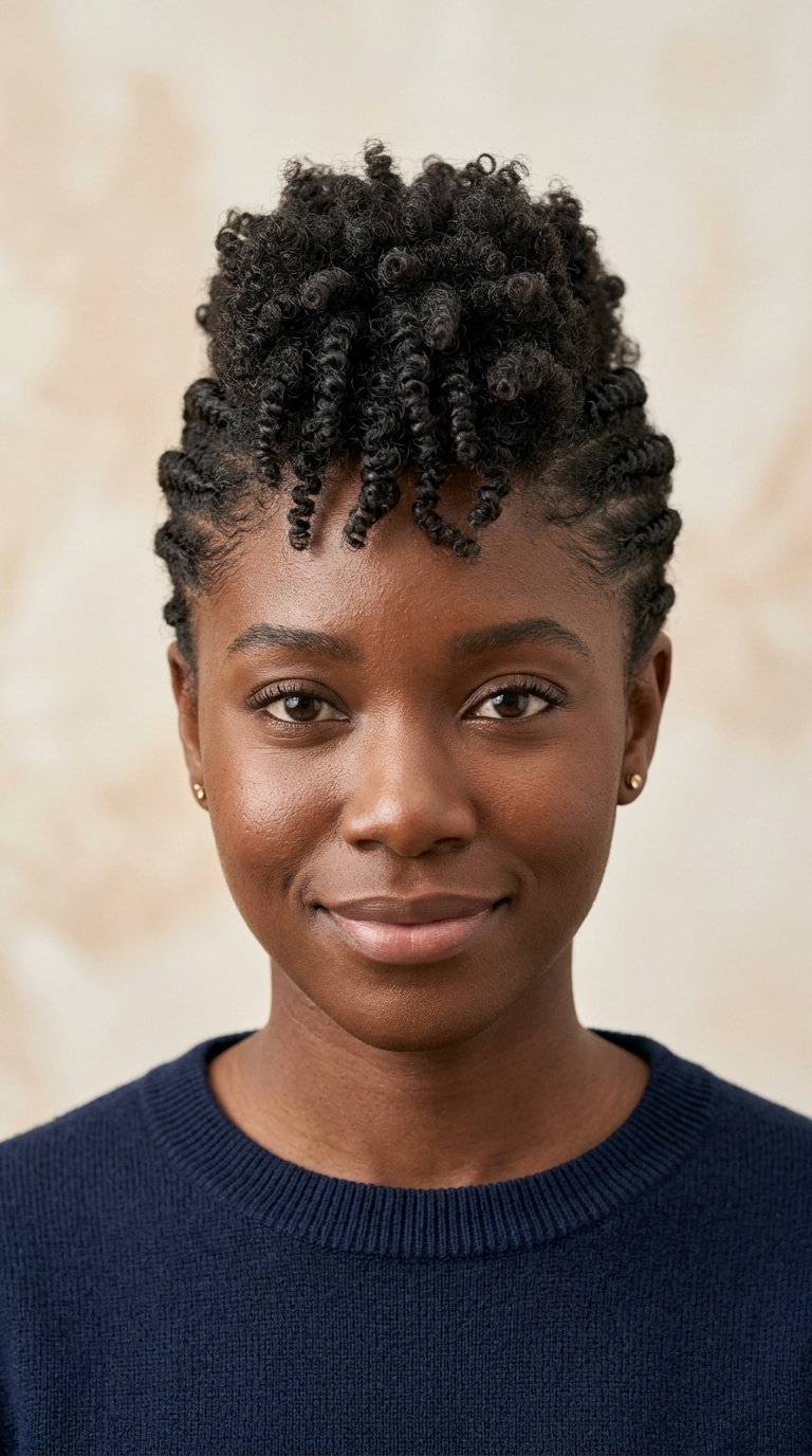 Faux Hawk with Side Twists