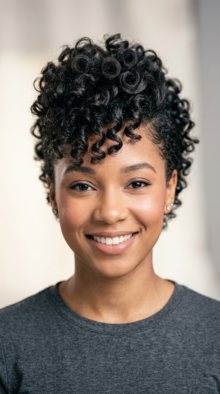Faux-Hawk with Soft Curls