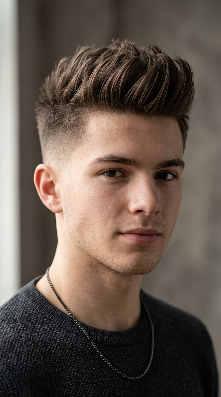 Faux Hawk with Tapered Sides