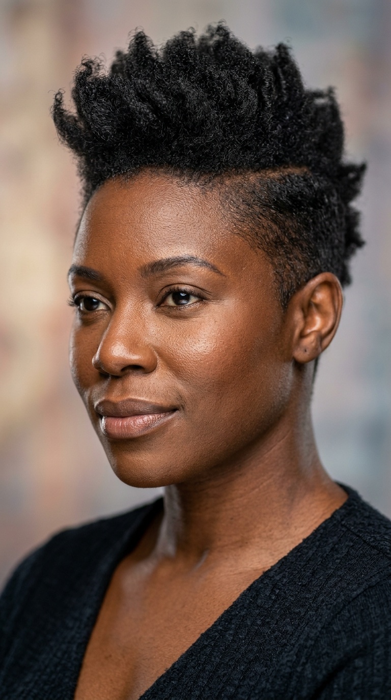 Faux Hawk with Tapered Sides
