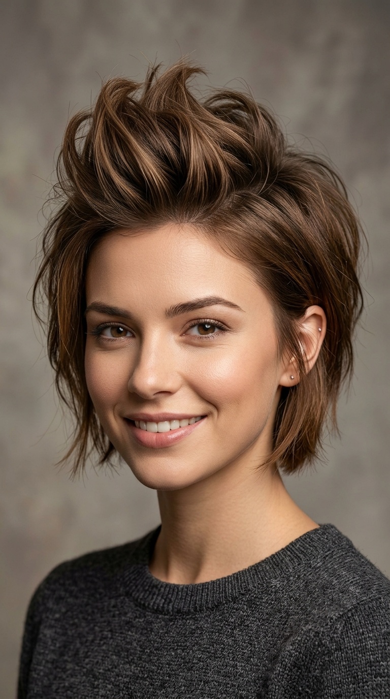 Faux Hawk with Voluminous Top