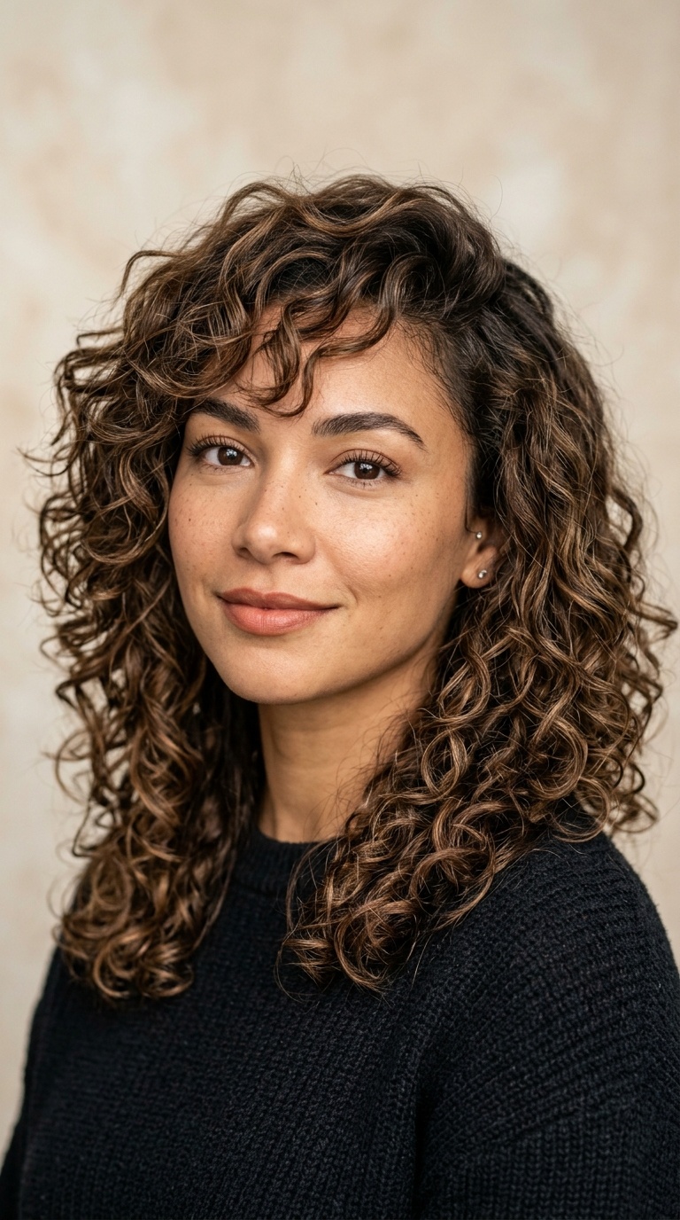 Feathered Curly Layers