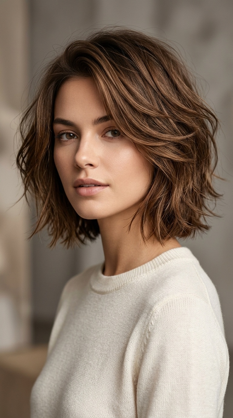 Feathered French Bob