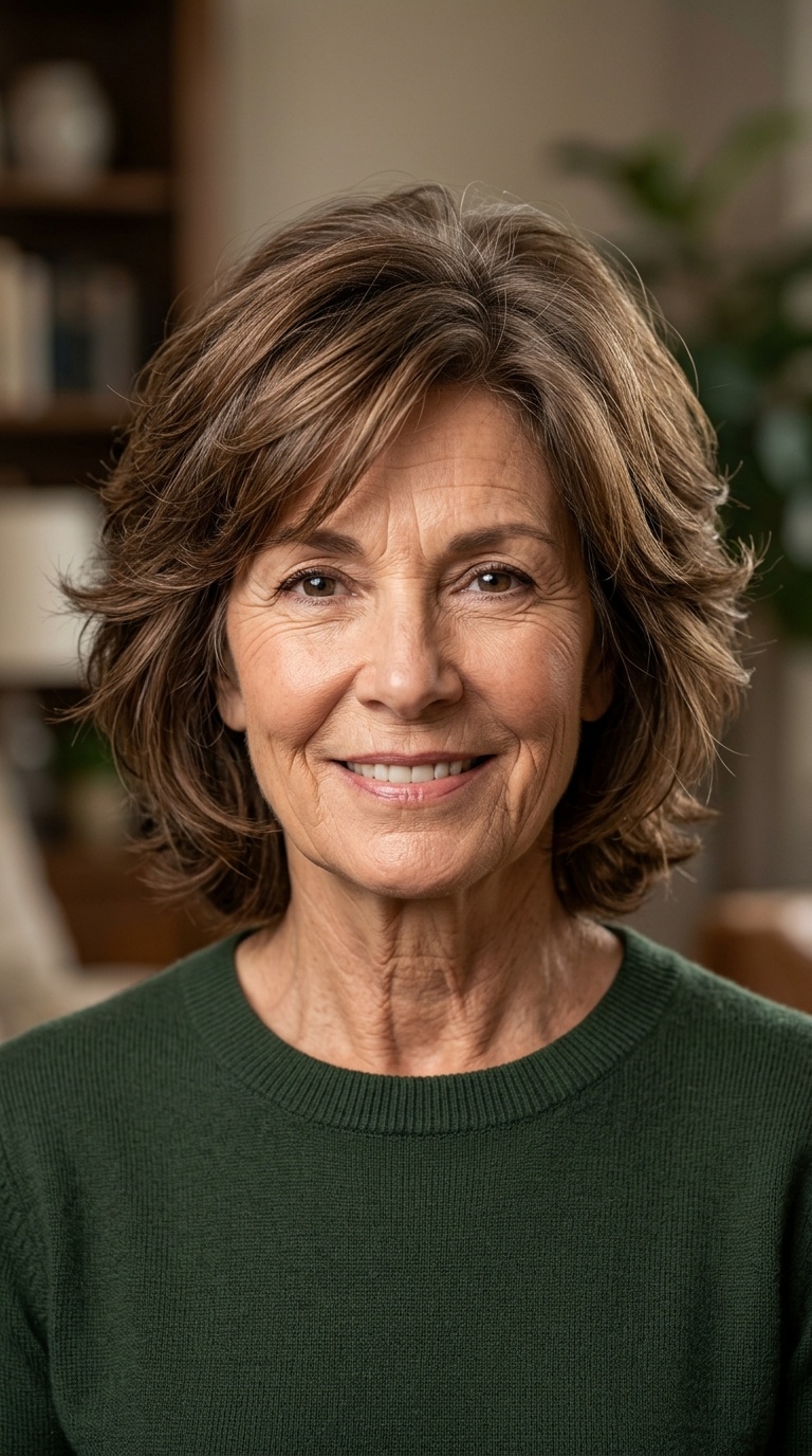 Feathered Mid-Length Cut