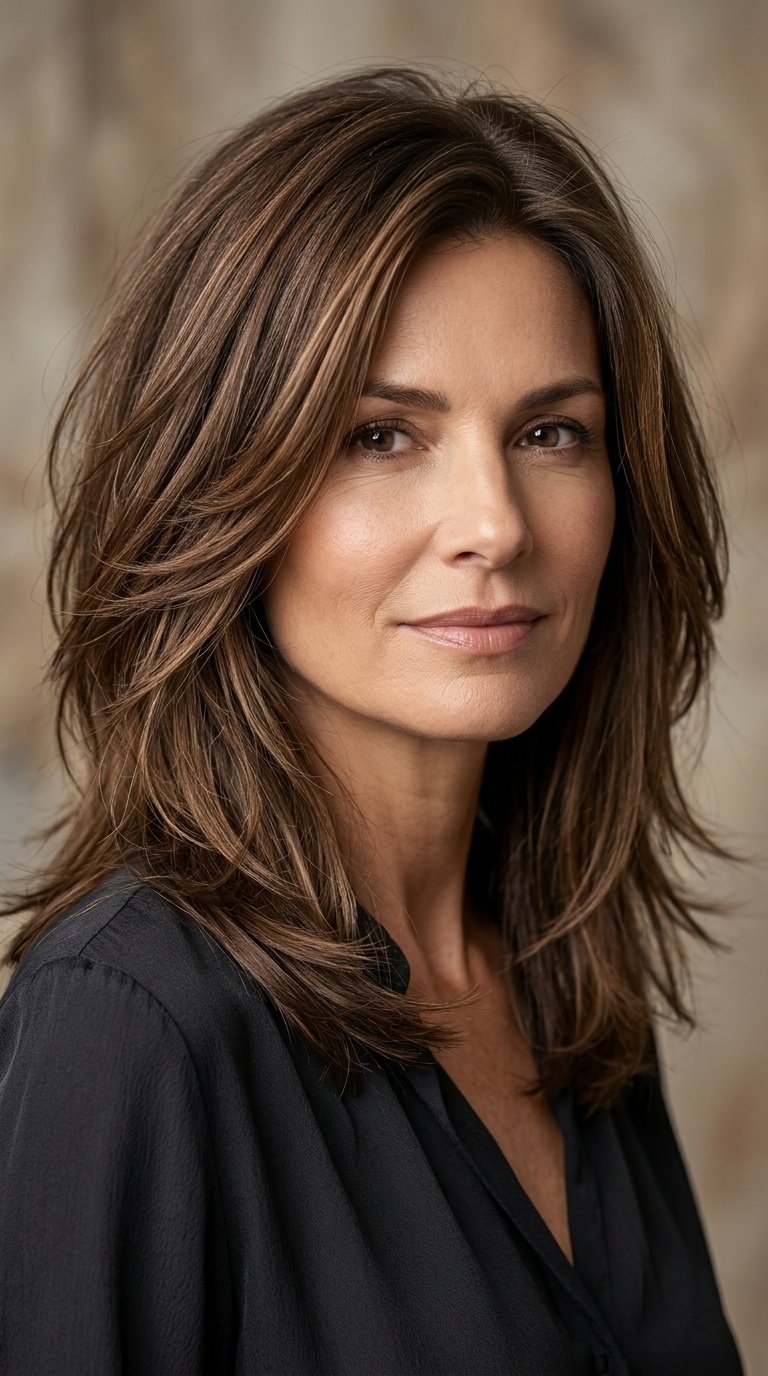 Feathered Mid-Length Cut