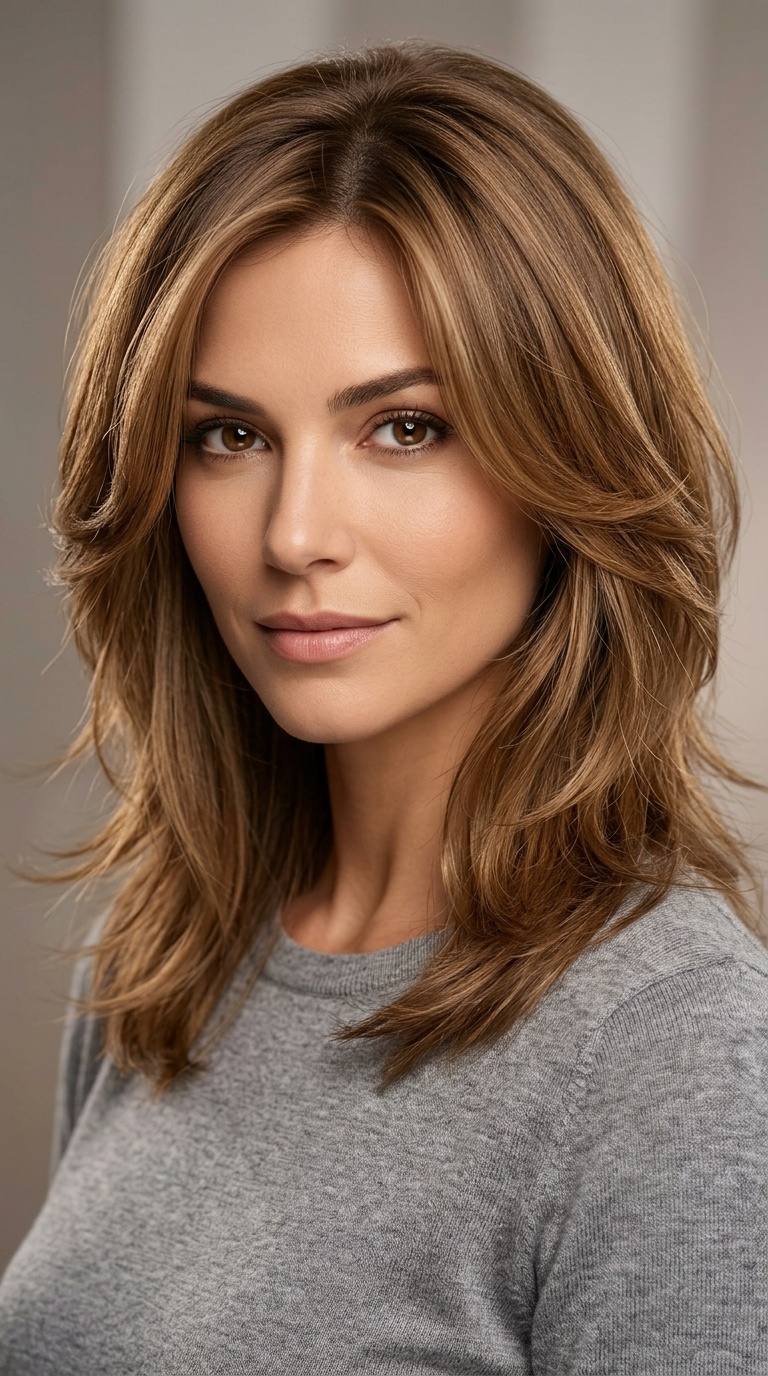 Feathered Mid-Length Cut
