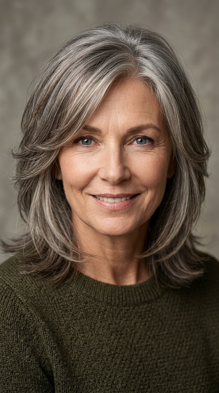 Feathered Mid-Length Cut