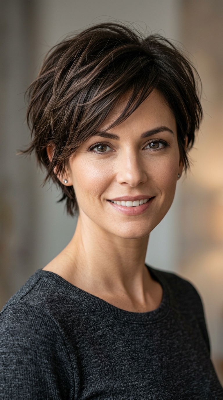 Feathered Nape-Length Cut