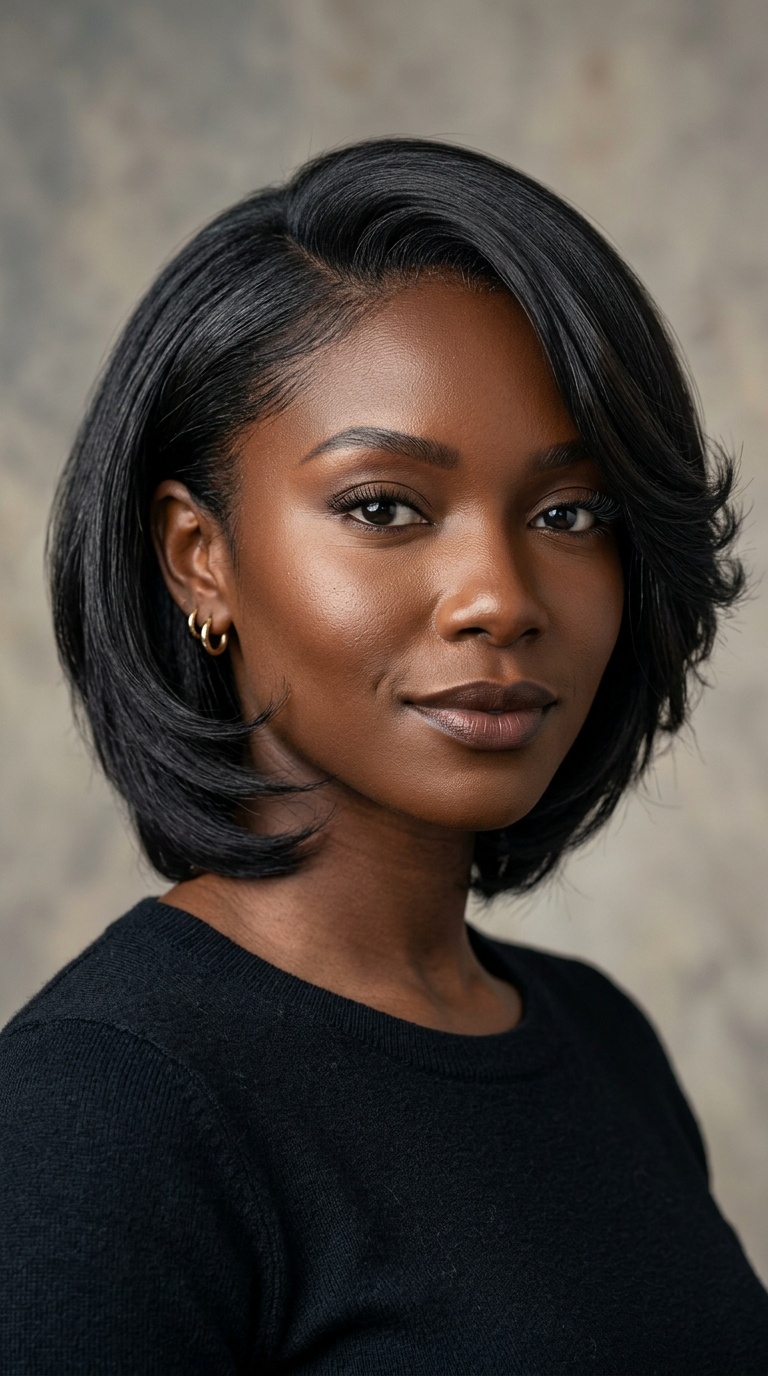 Feathered Retro Bob
