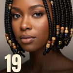 19 Beautiful Hairstyles for Short Braids With Beads