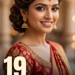 19 Front Hairstyles for Indian Saree Looks with Traditional Details