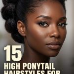 15 High Ponytail Hairstyles for Black Women with Sleek and Textured Looks