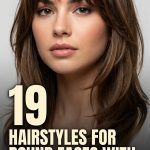 19 Hairstyles for Round Faces with Layers, Bangs and Face-Framing