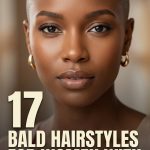 17 Bald Hairstyles for Women with Defined Shapes and Creative Styling