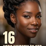 16 Updo Hairstyles for Black Women with Natural Texture and Creative Shapes