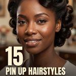 15 Pin Up Hairstyles for Black Women with Retro Curls and Classic Shapes