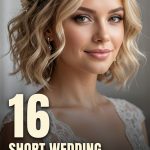 16 Short Wedding Hairstyles with Waves, Texture and Elegant Details