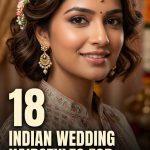 18 Indian Wedding Hairstyles for Short Hair with Traditional Details