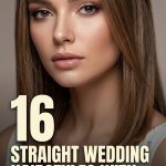16 Straight Wedding Hairstyles with Sleek Finishes and Elegant Details