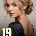 19 Hairstyles for Backless Dresses with Updos, Waves and Face-Framing