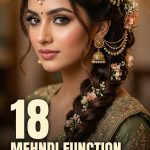 18 Mehndi Function Hairstyles with Traditional Details and Modern Styling