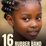 16 Rubber Band Hairstyles for Kids with Creative Parts and Colorful Details