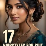 17 Hairstyles for Suit Salwar Outfits with Traditional and Modern Details